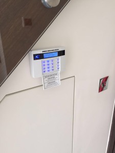 intruder alarm control panel